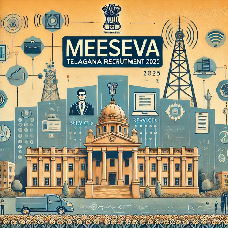 MeeSeva Telangana Recruitment 2025: Apply for eDistrict Manager (EDM) Posts