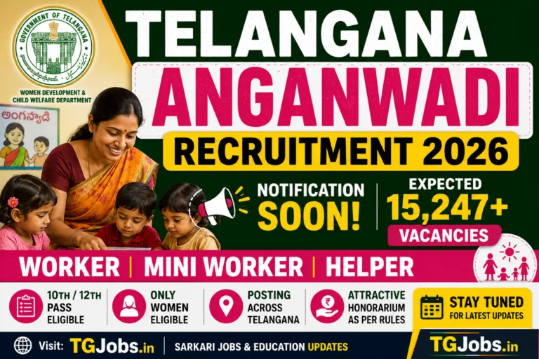 Telangana Anganwadi Recruitment 2026 Expected 15247 Worker and Helper Vacancies